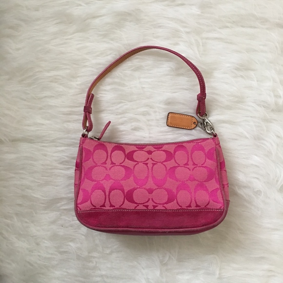 vintage pink coach purse